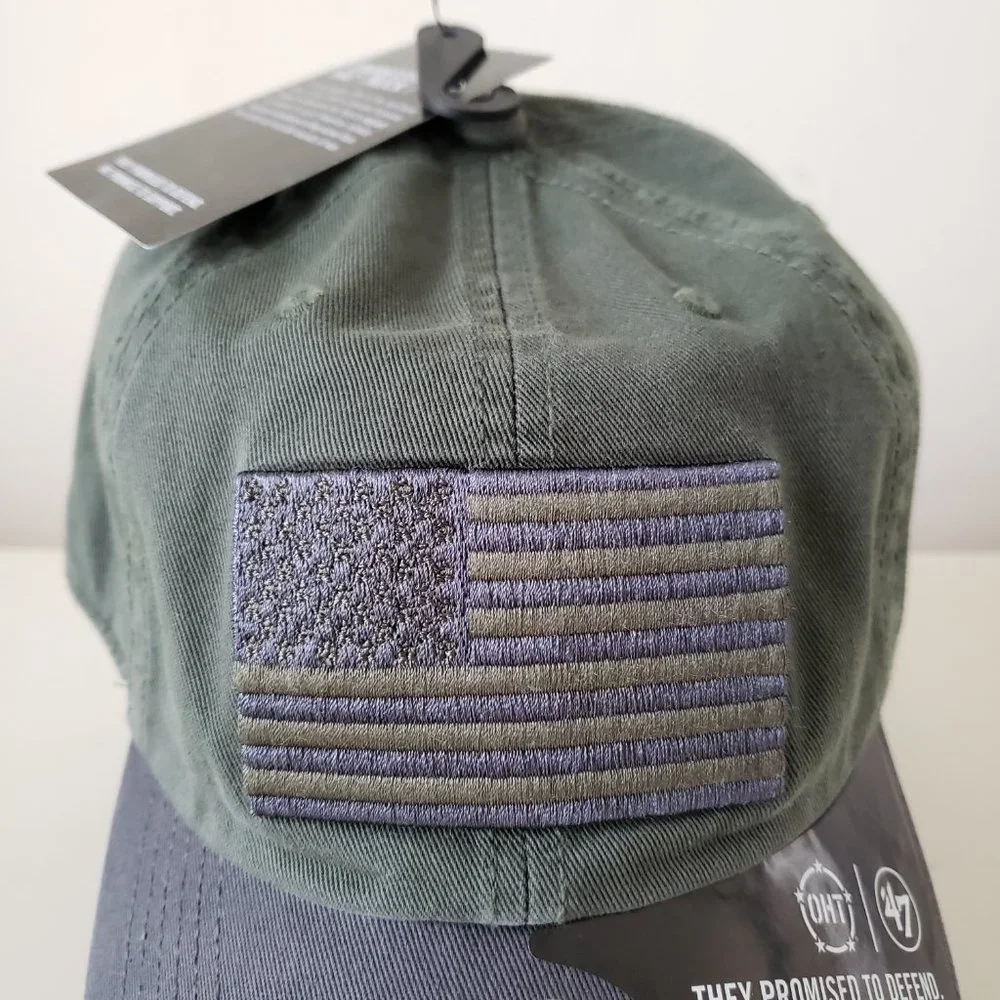 Operation Hat Trick OHT ‘47 Fitted Size XL Hat Cap USA Flag Military Green NWT - Picture 3 of 11